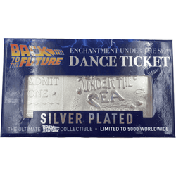 Back to the Future silver plated Enchantment Under the Sea dance ticket replica (ONLINE ORDER ONLY)