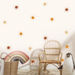 Boho Sun Colorful Nursery Wall Decals Vinyl Removable Stickers Kids Room Decor (Online Order Only)