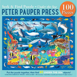 Under the Sea 100 Piece Seek & Find Jigsaw Puzzle Peter Pauper (ONLINE ORDER ONLY)