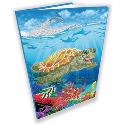 Underwater Turtle Crystal Art Notebook Kit Craft Buddy (ONLINE ORDER ONLY)