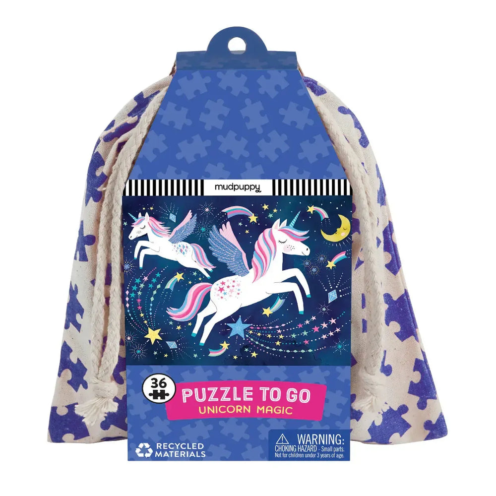 Unicorn Magic 36 Piece Mini Jigsaw Puzzle Mudpuppy (ONLINE ORDER ONLY)