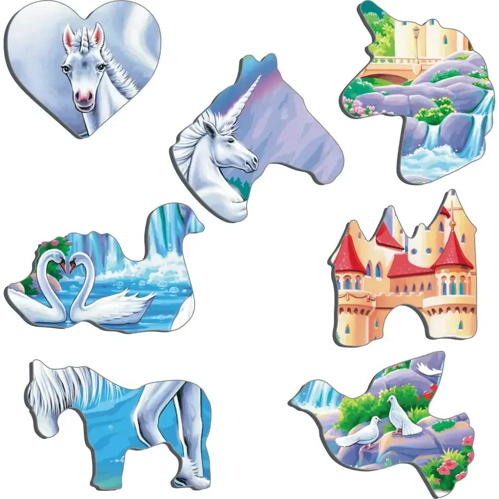 Unicorns Under the Rainbow 32 Piece Tray Jigsaw Puzzle Larsen (ONLINE ORDER ONLY)