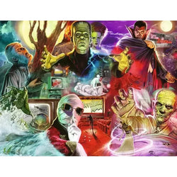 Universal Classic Movie Monsters 2000 Piece Jigsaw Puzzle Ravensburger (ONLINE ORDER ONLY)