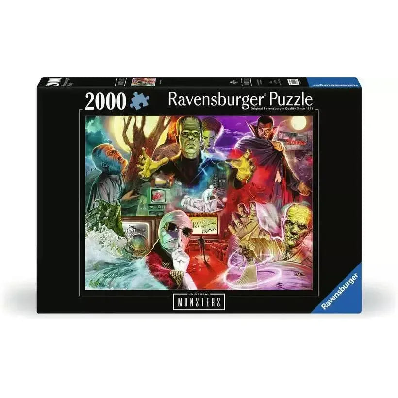 Universal Classic Movie Monsters 2000 Piece Jigsaw Puzzle Ravensburger (ONLINE ORDER ONLY)