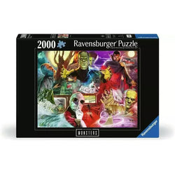 Universal Classic Movie Monsters 2000 Piece Jigsaw Puzzle Ravensburger (ONLINE ORDER ONLY)