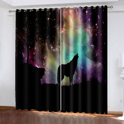 Universe Space Curtains Blackout Window Treatments Drapes for Room Decor (Online Order Only)
