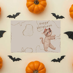 Halloween Cat Mummy Card (ONLINE ORDER ONLY)