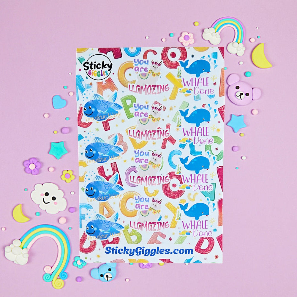 Teacher Classroom Sticker Sheets (ONLINE ORDER ONLY)