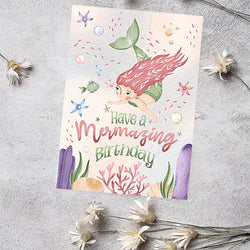 Mermazing Birthday Card (ONLINE ORDER ONLY)