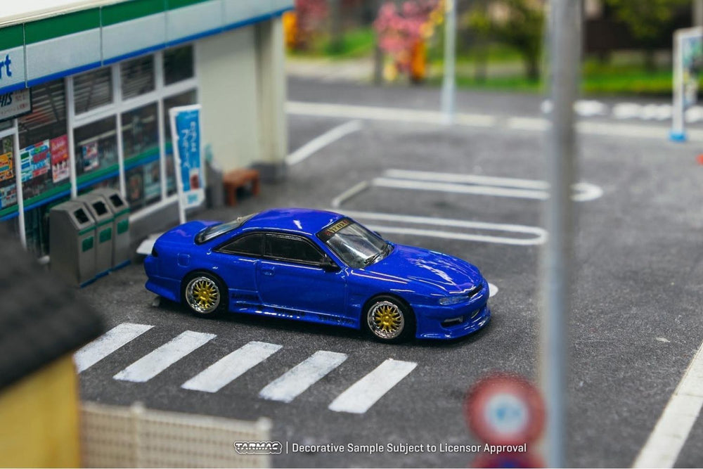Tarmac Works Global64 VERTEX Silvia S14 Blue Metallic 1:64 (ONLINE ORDER ONLY)