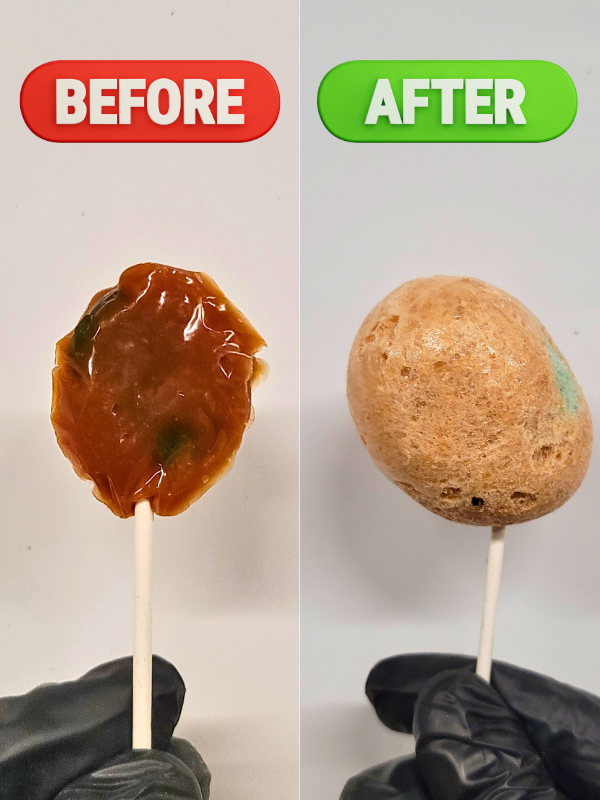 Freeze Dried Caramel Apple Pops