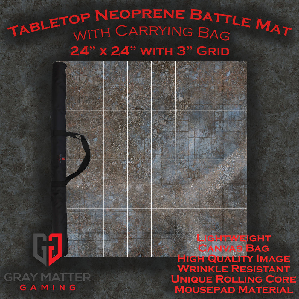 Sci-fi Skirmish - Neoprene Battle Mat - 24" x 24" with 3" Grid (Online Order Only)