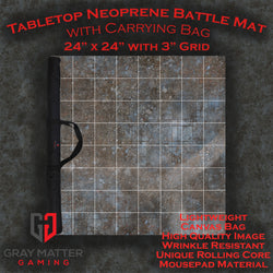 Sci-fi Skirmish - Neoprene Battle Mat - 24" x 24" with 3" Grid (Online Order Only)