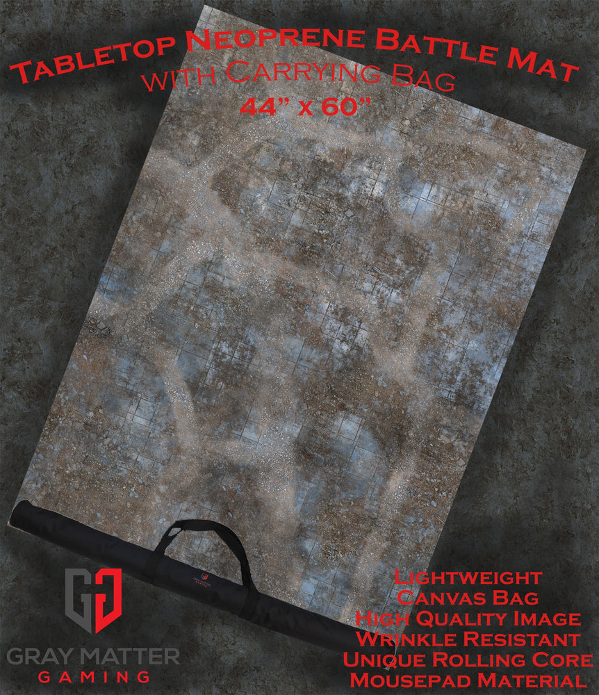Urban Ruins | Neoprene Battle Mat with Bag | Baron of Dice (ONLINE ORDER ONLY)