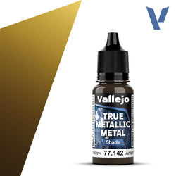 Vallejo True Metallic Metal: Radiant Yellow - Shade (18 ml)
