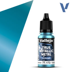 Vallejo True Metallic Metal: Hydra Turquoise - Airbrush (18 ml)