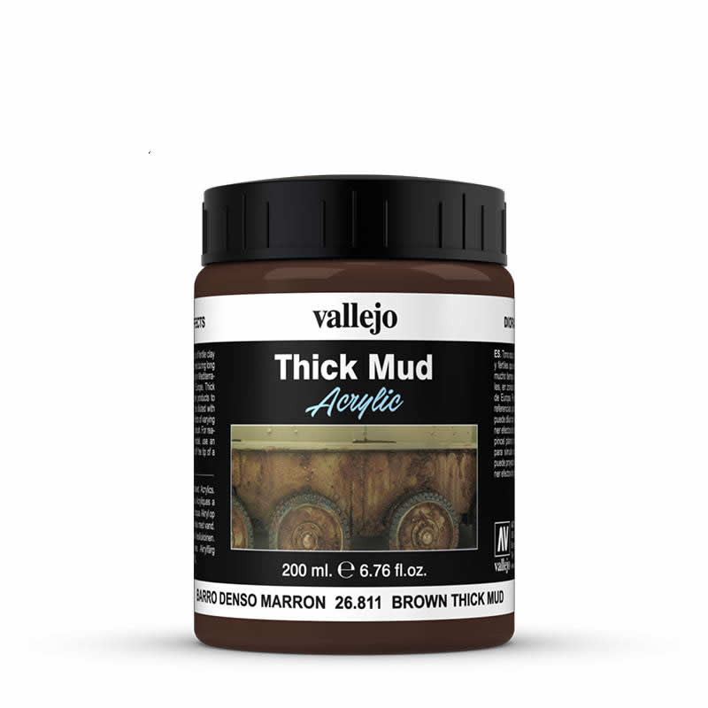 VAL26811 Brown Mud Effect 200ml Bottle Vallejo Paints (ONLINE ORDER ONLY)