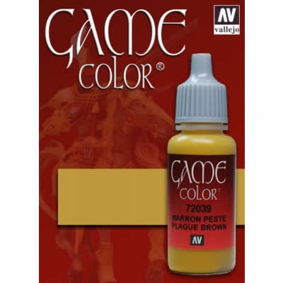 VAL72039 Plague Brown Acrylic Paint 17ml Game Color Paint Vallejo (ONLINE ORDER ONLY)