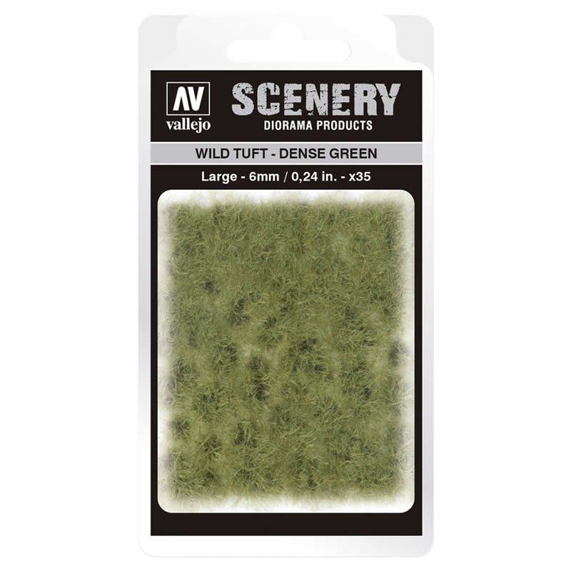 VALSC413 Dense Green Wild Tuft Large 6mm / 0.24 in. Vallejo Paints (ONLINE ORDER ONLY)