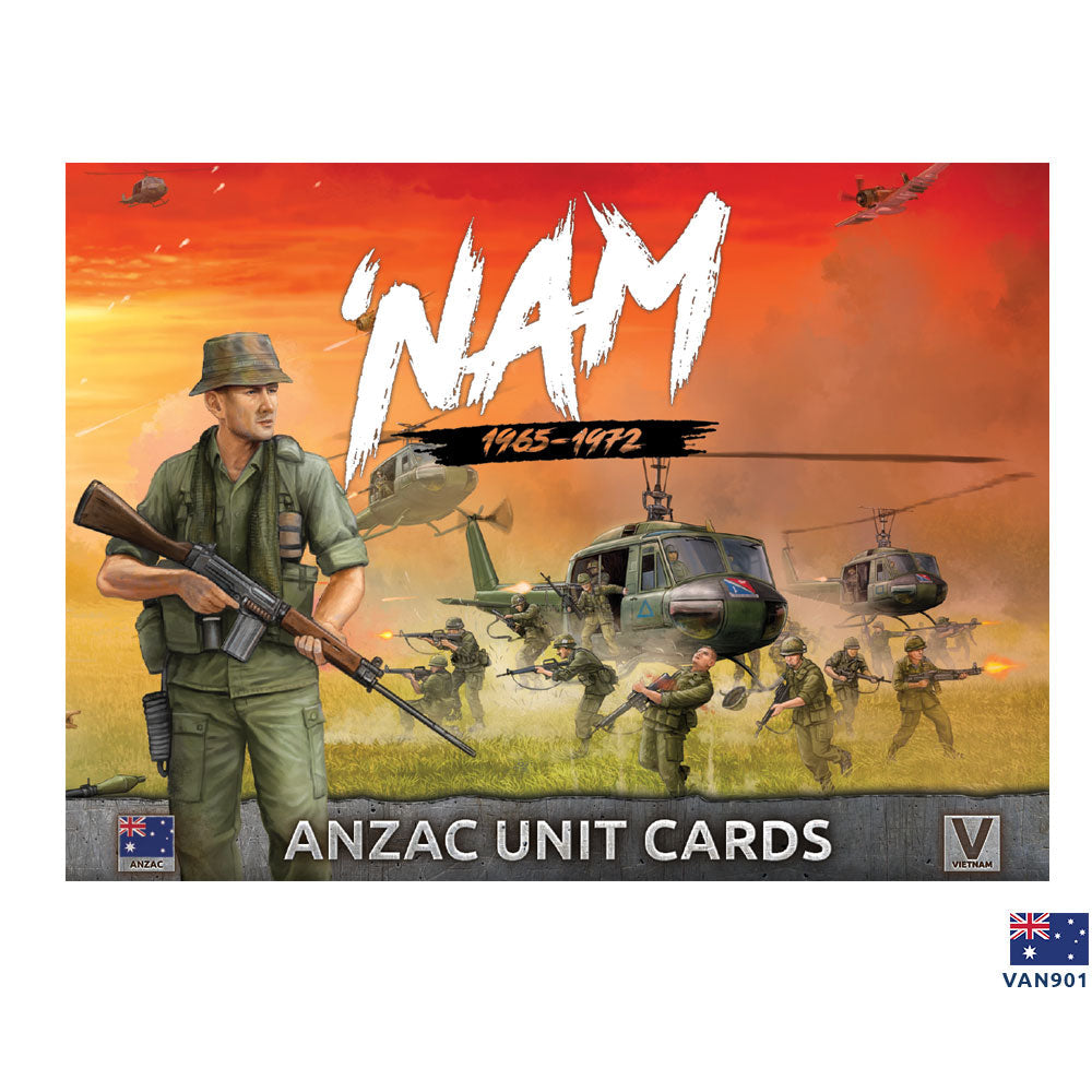 Flames of War: 'NAM - Australian and New Zealand Army Corps Unit Cards