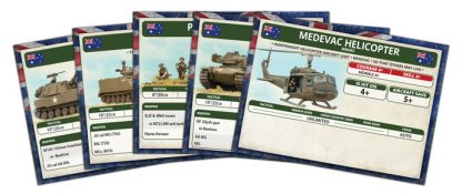 Flames of War: 'NAM - Australian and New Zealand Army Corps Unit Cards
