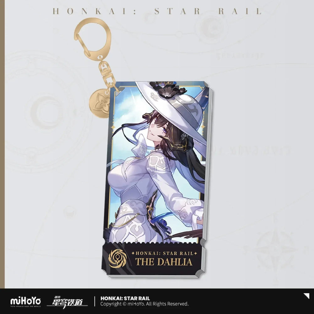 Honkai: Star Rail The Nihility Character Warp Artwork Acrylic Keychain