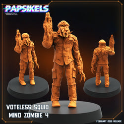 3D Printed Papsikels Voteless Squid Mind Zombie Set February 2025 Scifi 28mm 32mm (Online Only)