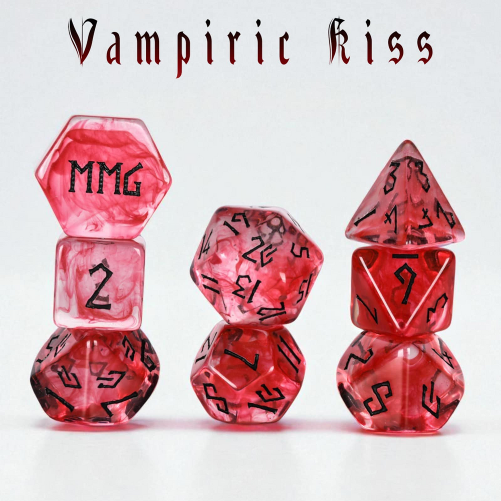 PRE-ORDER || Vampiric Kiss Resin Dice Set