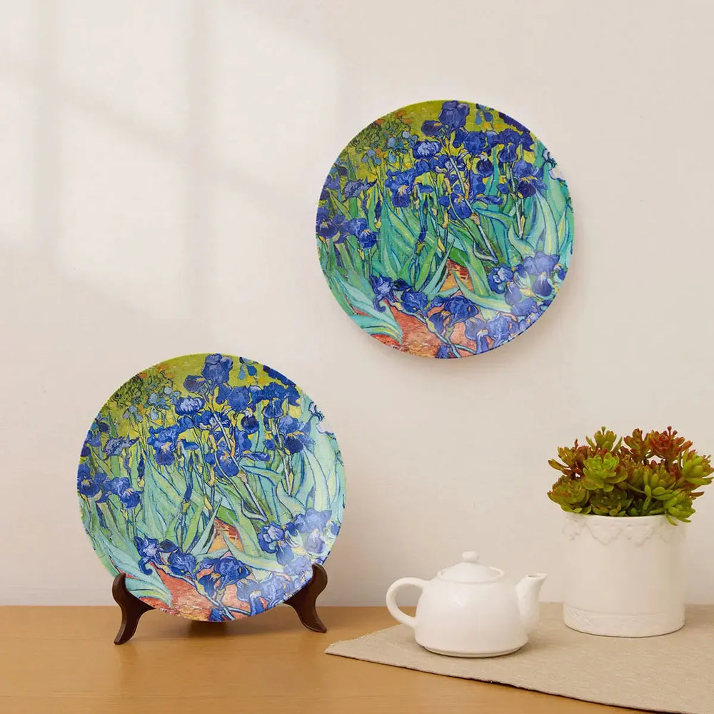 Van Gogh Irises Plate 124 Piece 3D Plastic Jigsaw Puzzle PieceRelax (ONLINE ORDER ONLY)