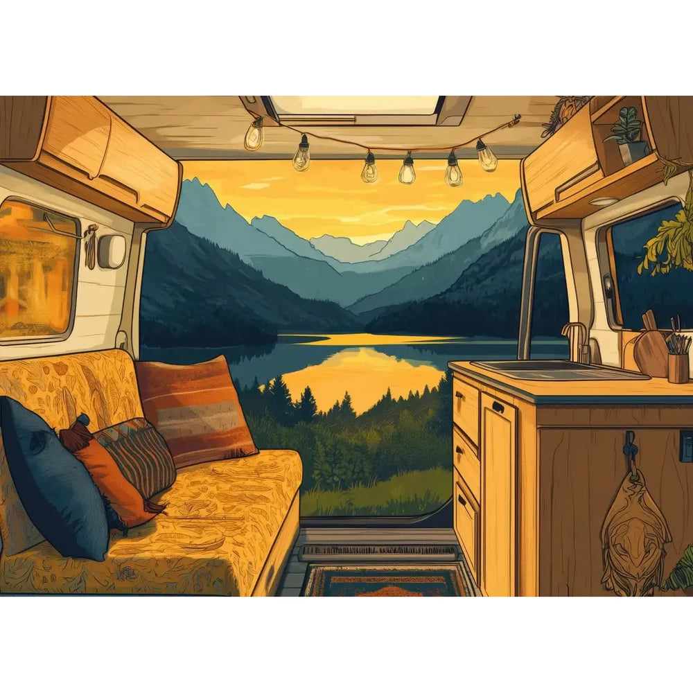 Van Life Vibes 1000 Piece Jigsaw Puzzle Snappy (ONLINE ORDER ONLY)