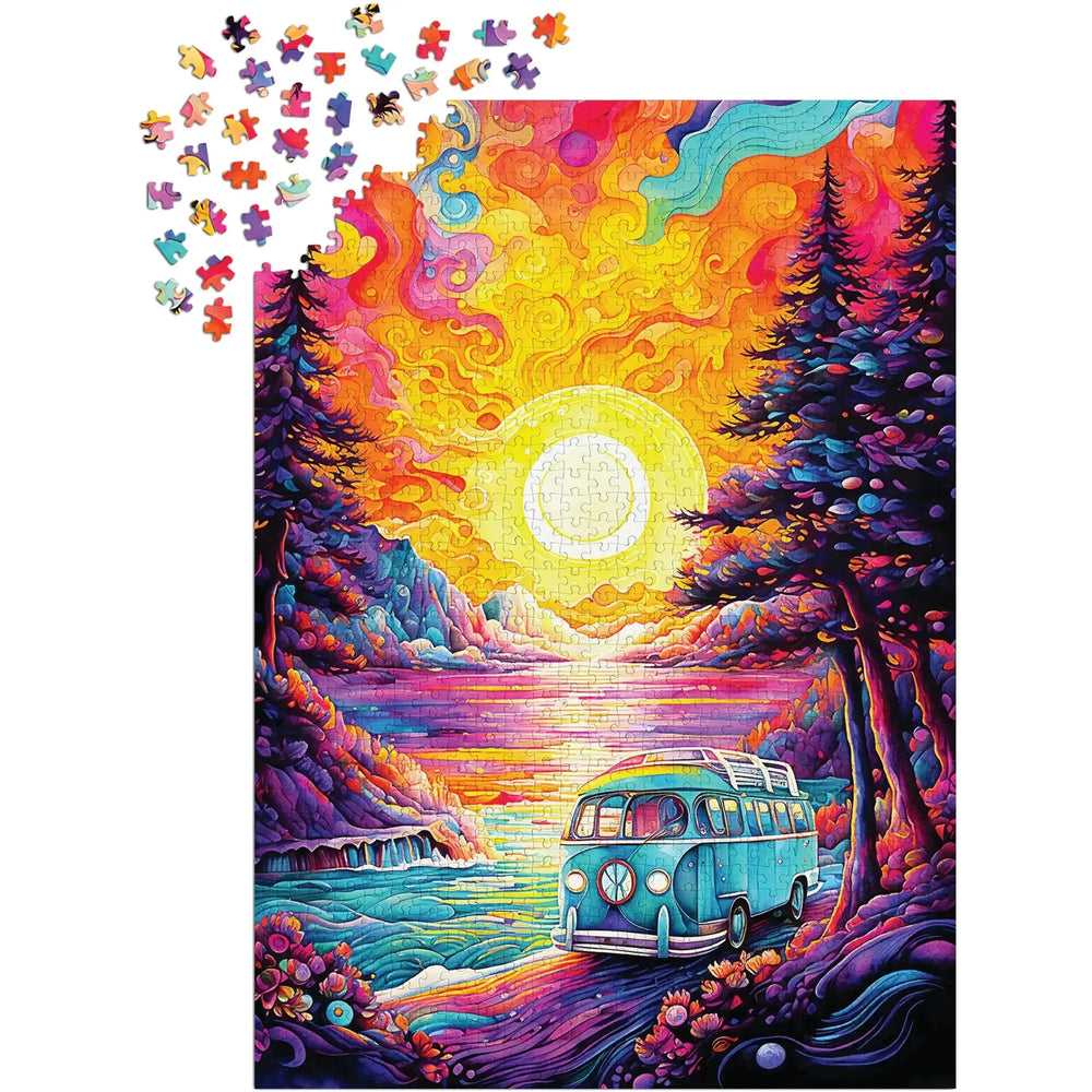 Van Life at the Beach 1000 Piece Jigsaw Puzzle Enjoy (ONLINE ORDER ONLY)