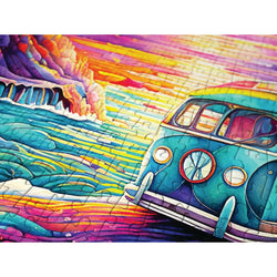 Van Life at the Beach 1000 Piece Jigsaw Puzzle Enjoy (ONLINE ORDER ONLY)