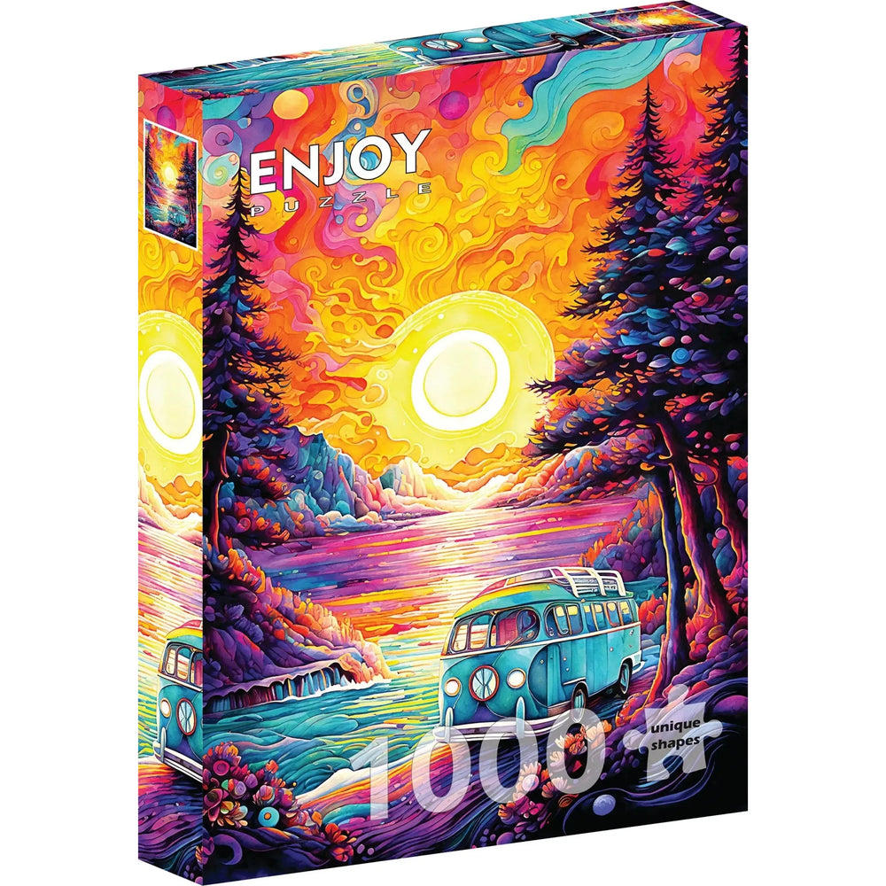 Van Life at the Beach 1000 Piece Jigsaw Puzzle Enjoy (ONLINE ORDER ONLY)