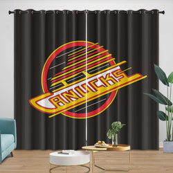 Vancouver Canucks Curtains Blackout Window Drapes Room Decoration (Online Order Only)