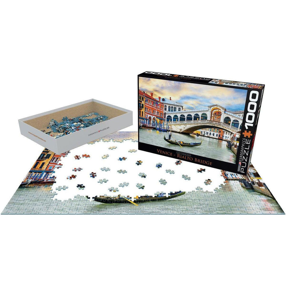 Venice Rialto Bridge 1000 Piece Jigsaw Puzzle Eurographics (ONLINE ORDER ONLY)