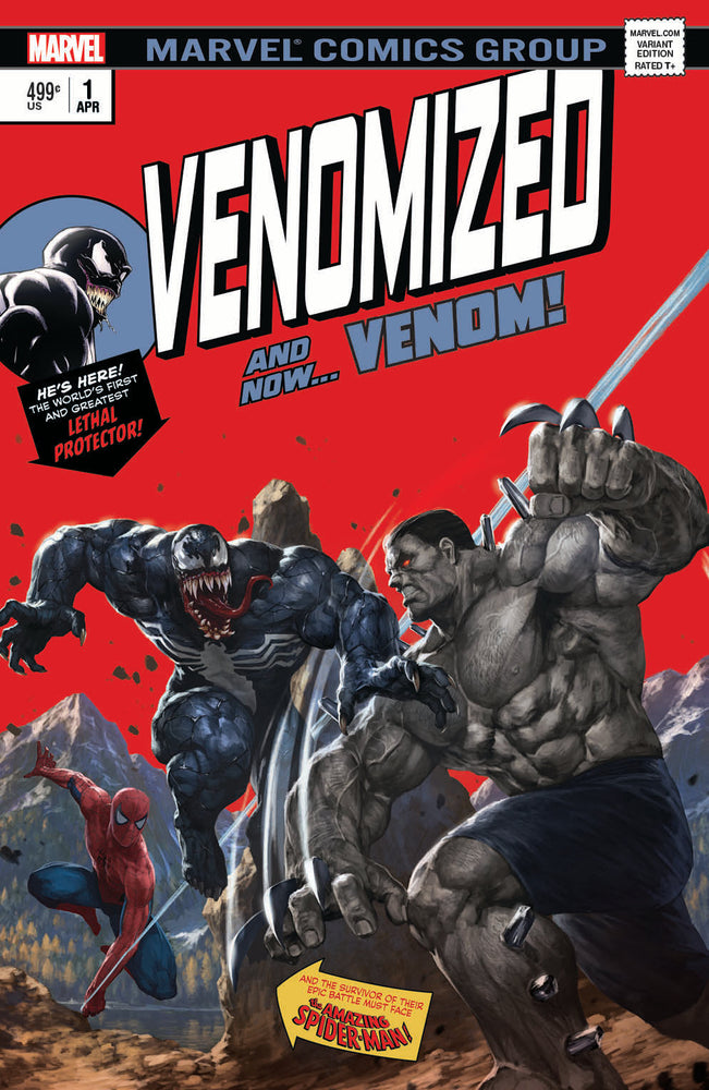 Venomized 1 Marvel SKAN Incredible Hulk 181 Homage Variant Spider-Man Venom Weapon H (ONLINE ORDER ONLY)