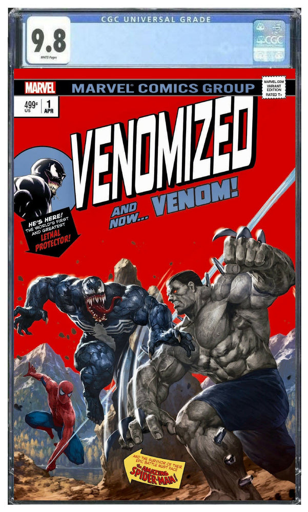 Venomized 1 Marvel SKAN Incredible Hulk 181 Homage Variant Spider-Man Venom Weapon H (ONLINE ORDER ONLY)