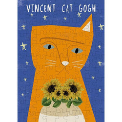 Vincent Cat Gogh 99 Piece Mini Jigsaw Puzzle Happily (ONLINE ORDER ONLY)