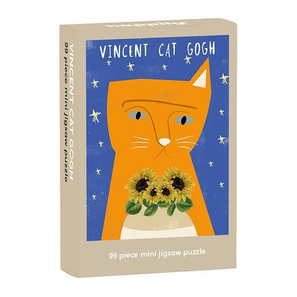 Vincent Cat Gogh 99 Piece Mini Jigsaw Puzzle Happily (ONLINE ORDER ONLY)