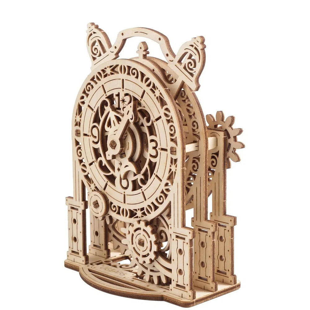 Vintage Alarm Clock 3D Wood Model Kit UGEARS