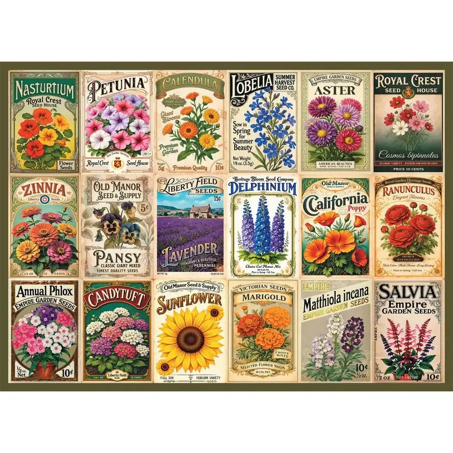 Vintage Blooms 1000 Piece Jigsaw Puzzle Final Piece (ONLINE ORDER ONLY)