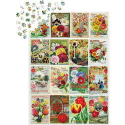Vintage Flower Seed Packets 1000 Piece Jigsaw Puzzle Enjoy (ONLINE ORDER ONLY)