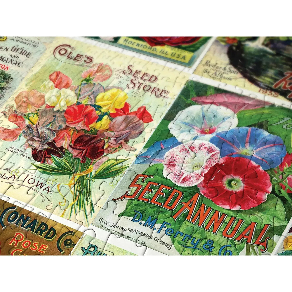 Vintage Flower Seed Packets 1000 Piece Jigsaw Puzzle Enjoy (ONLINE ORDER ONLY)