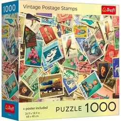 Vintage Postage Stamps 1000 Piece Jigsaw Puzzle Trefl (ONLINE ORDER ONLY)