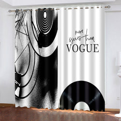 Vogue Pattern Curtains Blackout Window Treatments Drapes for Room Decor (Online Order Only)
