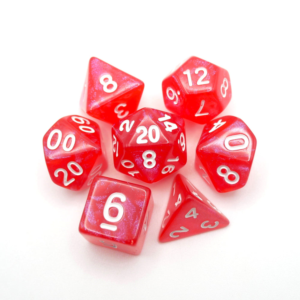 Voltorb's Shell - 7 Piece DnD Dice Set | Acrylic RPG Gaming Dice (ONLINE ORDER ONLY)