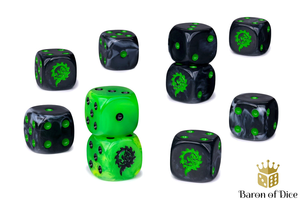 Warmachine: Cryx Necrofactorium Official Dice Set (ONLINE ORDER ONLY)