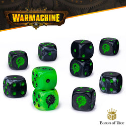 Warmachine: Cryx Necrofactorium Official Dice Set (ONLINE ORDER ONLY)