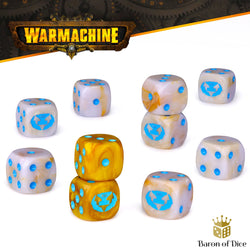 Warmachine: Cygnar Storm Forge Official Dice Set (ONLINE ORDER ONLY)