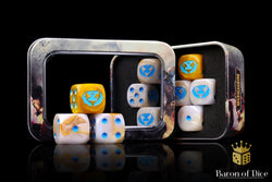 Warmachine: Cygnar Storm Forge Official Dice Set (ONLINE ORDER ONLY)